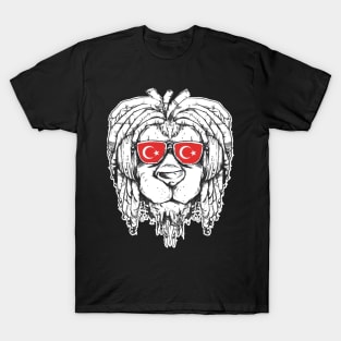 Rasta Reggae Lion Turkey Gift Rastafari T-Shirt